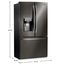 LG 28 Cu. Ft. French-Door Refrigerator with ThinQ® Technology - LRFS28XBD 