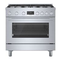 Bosch 800 Series 3.5 Cu. Ft. Dual Fuel Freestanding Range - HDS8655C 