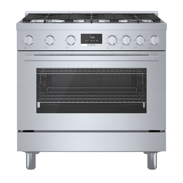 Bosch 800 Series 3.5 Cu. Ft. Dual Fuel Freestanding Range - HDS8655C 