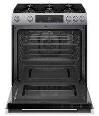 Bosch 30" 5.8 Cu. Ft. 100 Series Gas Range with Rapid Preheat and Air Fry - Stainless Steel - HGF1050MUC | Cuisinière à gaz Bosch série 100 de 5,8 pi3 et de 30 po avec préchauffage rapide et friture à air - acier inoxydable - HGF1050MUC | HGF105MC