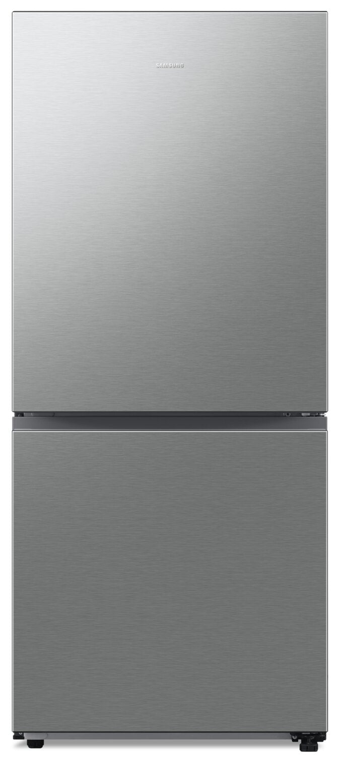 Samsung 30" 16.2 Cu. Ft. Counter-Depth Bottom-Mount Refrigerator - Stainless-Look (SL) Finish - RB16… | Réfrigérateur Samsung de 16,2 pi³ et de 30 po de profondeur comptoir à congélateur inférieur - fini …