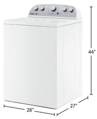 Whirlpool 4.4 Cu. Ft. Top-Load Washer - White - WTW4957PW | Laveuse Whirlpool à chargement par le haut de 4,4 pi³ - blanche - WTW4957PW