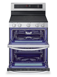 LG 7.3 Cu. Ft. Smart Double Oven Electric Range with ProBake Convection® - Stainless Steel - LDEL7324SE | Cuisinière intelligente électrique LG à four double de 7,3 pi3 avec convection ProBake ConvectionMD - acier inoxydable - LDEL7324SE | LDEL7324