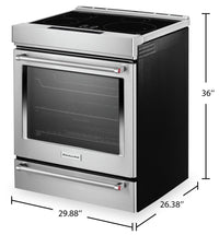 KitchenAid 6.4 Cu. Ft. Induction Range with Convection and Air Fry - KSIS730PSS  