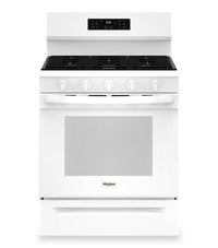 Whirlpool 5 Cu. Ft. Gas Range with Air Fry and Self-Clean - White - WFGS5030RW | Cuisinière à gaz Whirlpool de 5 pi³ avec friture à air et autonettoyage - blanche - WFGS5030RW | WFGS50RW