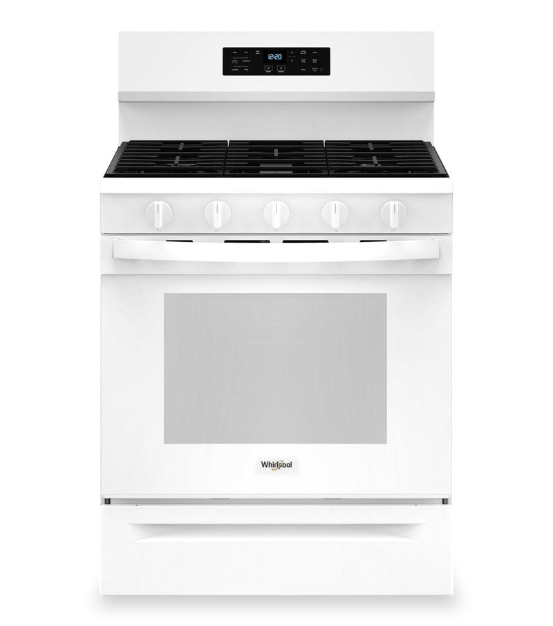 Whirlpool 5 Cu. Ft. Gas Range with Air Fry and Self-Clean - White - WFGS5030RW | Cuisinière à gaz Whirlpool de 5 pi³ avec friture à air et autonettoyage - blanche - WFGS5030RW | WFGS50RW