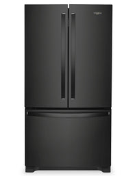 Whirlpool 36" 25.2 Cu. Ft. French-Door Refrigerator - Black - WRFF3036RB | Réfrigérateur Whirlpool de 36 po et de 25,2 pi³ à portes françaises - noir - WRFF3036RB | WRFF30RB