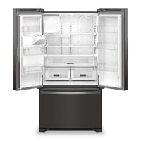 Whirlpool 36" 25 Cu. Ft. French-Door Refrigerator with Ice and Water Dispenser - WRFF3436RV | Réfrigérateur Whirlpool de 36 po et de 25 pi³ à portes françaises avec distributeur d’eau et de glaçons - WRFF3436RV | WRFF34RV