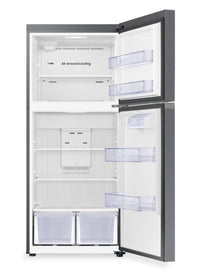 Samsung 30" 17.6 Cu. Ft. Smart Top-Freezer Refrigerator - Stainless Steel - RT18DG6500SRAC | Réfrigérateur intelligent Samsung de 17,6 pi3 et de 30 po à congélateur supérieur - acier inoxydable - RT18DG6500SRAC | RT18D650