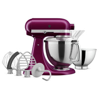 KitchenAid Artisan Series Tilt-Head Stand Mixer with Premium Accessory Pack - KSM195PSBE 