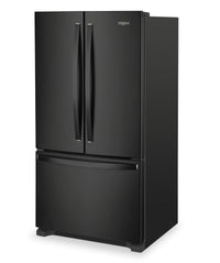 Whirlpool 36" 25.2 Cu. Ft. French-Door Refrigerator - Black - WRFF3036RB | Réfrigérateur Whirlpool de 36 po et de 25,2 pi³ à portes françaises - noir - WRFF3036RB | WRFF30RB