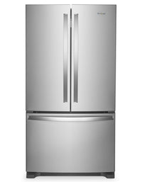 Whirlpool 36" 25.2 Cu. Ft. French-Door Refrigerator - Stainless Steel - WRFF3036RZ | Réfrigérateur Whirlpool de 36 po et de 25,2 pi3 à portes françaises - acier inoxydable - WRFF3036RZ | WRFF30RZ