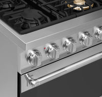 Smeg 2.8 Cu. Ft. Professional Gas Range - SPR24UGGX|Cuisinière professionnelle à gaz Smeg de 2,8 pi3 - SPR24UGGX