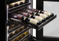 Silhouette Reserve 23.9" 5 Cu. Ft. Single-Door Wine Cooler - Black - SRVWC050R | Refroidisseur à vin Reserve de Silhouette de 5 pi3 et de 23,9 po à 1 porte - noir - SRVWC050R | SRVWC05R