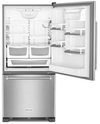 KitchenAid 19 Cu. Ft. Bottom-Mount Refrigerator – KRBR109ESS - Refrigerator in Stainless Steel