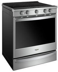 Whirlpool 6.4 Cu. Ft. Smart Slide-in Electric Range with Frozen Bake™ Technology - YWEE750H0HZ - Gas Range in Stainless Steel