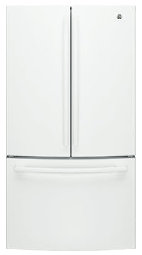 GE 27 Cu. Ft. French-Door Refrigerator - GNE27JGMWW|Réfrigérateur GE de 27 pi³ à portes françaises - GNE27JGMWW|GNE27JGW