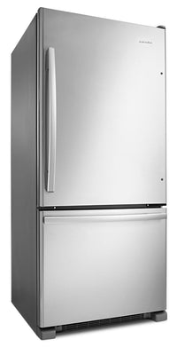 Amana 18 Cu. Ft. Bottom-Mount Refrigerator – ABB1924BRM|Réfrigérateur Amana de 18 pi³ à congélateur inférieur – ABB1924BRM|ABB1924M