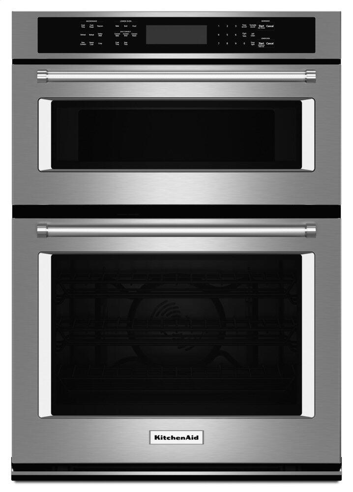 KitchenAid 27" Combination Wall Oven with Even-Heat™ True Convection - KOCE507ESS|Four mural combiné KitchenAid de 27 po à convection véritable Even-Heat(MC) - KOCE507ESS|KOCE507S