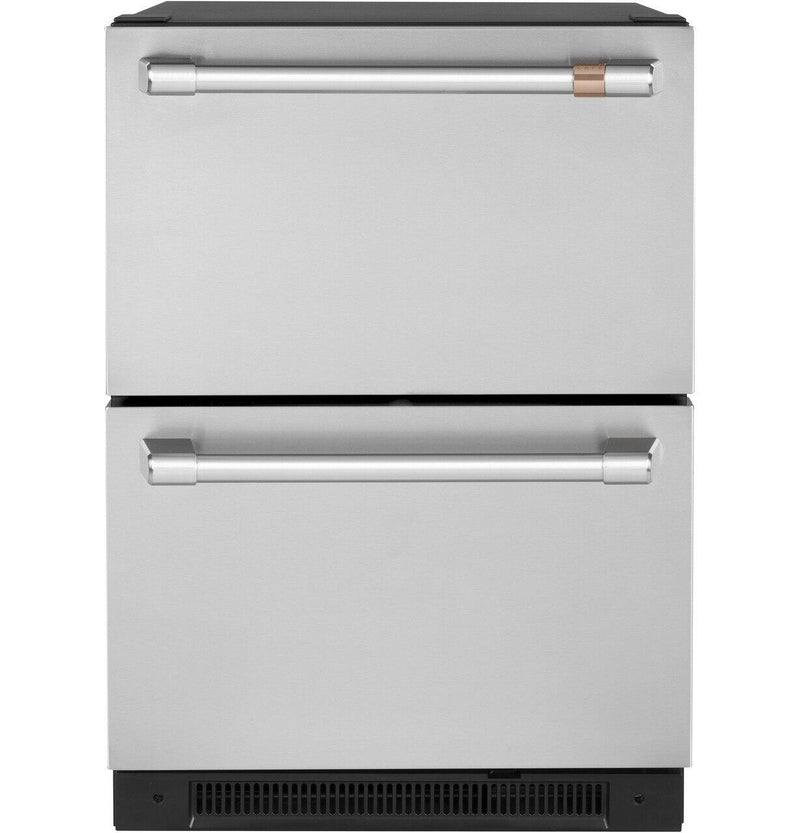 Café 5.7 Cu. Ft. Built-In Dual-Drawer Refrigerator - CDE06RP2NS1 | Réfrigérateur encastré Café de 5,7 pi³ à deux tiroirs - CDE06RP2NS1 | CDE06RPS