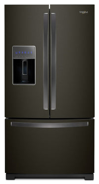 Whirlpool 27 Cu. Ft. French-Door Refrigerator in Fingerprint-Resistant Black Stainless - WRF757SDHV|Réfrigérateur Whirlpool de 27 pi³ à portes françaises - WRF757SDHV|WRF757HV