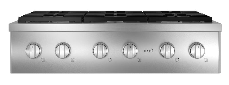 Café 36” Commercial Style 6-Burner Gas Range Top - CGU366P2TS1 | Surface de cuisson à gaz Café de 36 po de style commercial à 6 brûleurs - CGU366P2TS1 | CGU366PS