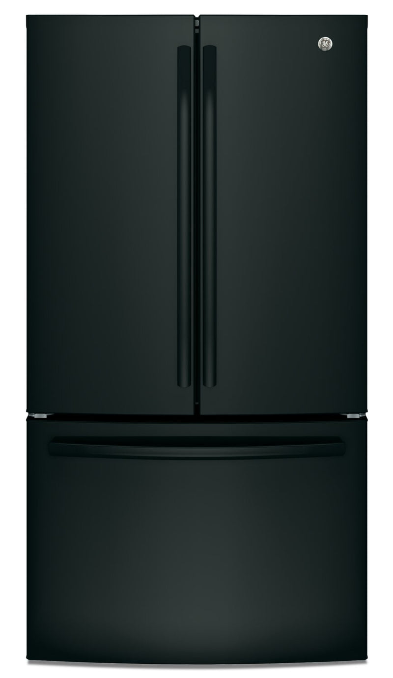GE 27 Cu. Ft. French-Door Refrigerator with Internal Water Dispenser - GNE27JGMBB | Réfrigérateur GE de 27 pi³ à portes françaises avec distributeur d'eau interne – GNE27JGMBB | GNE27JGB