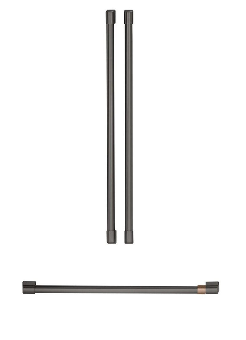Cafe 3-Piece Handle Kit for French-Door Refrigerator in Brushed Black - CXMB3H3PNBT | Trousse de poignées Café 3 pièces pour réfrigérateur à portes françaises - CXMB3H3PNBT | CXMB3HBT