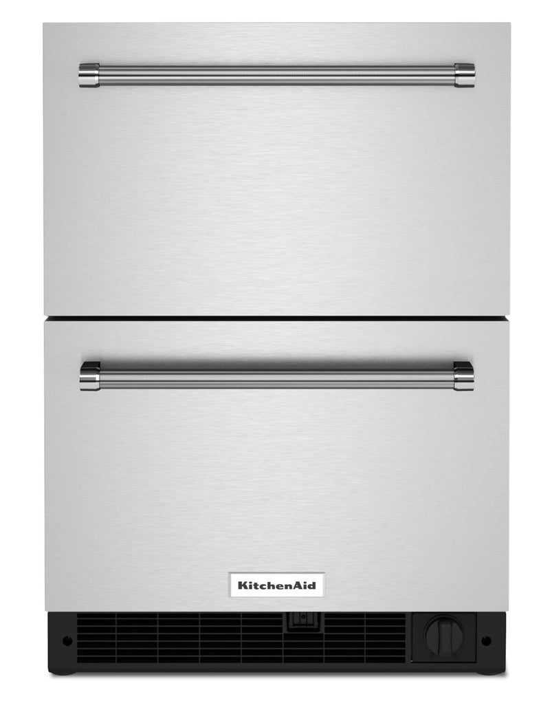 KitchenAid 4.2 Cu. Ft. Under-Counter Refrigerator and Freezer - KUDF204KSB | Réfrigérateur et congélateur sous le comptoir KitchenAid de 4,2 pi3 - KUDF204KSB | KUDF20KS