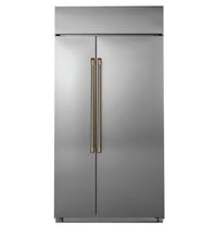 Cafe 2-Piece Handle Kit for Side-By-Side Refrigerator in Brushed Bronze – CXSS2H2PMBZ  | Trousse de poignées Café 2 pièces pour réfrigérateur à compartiments juxtaposés - CXSS2H2PMBZ  | CXSS2HBZ
